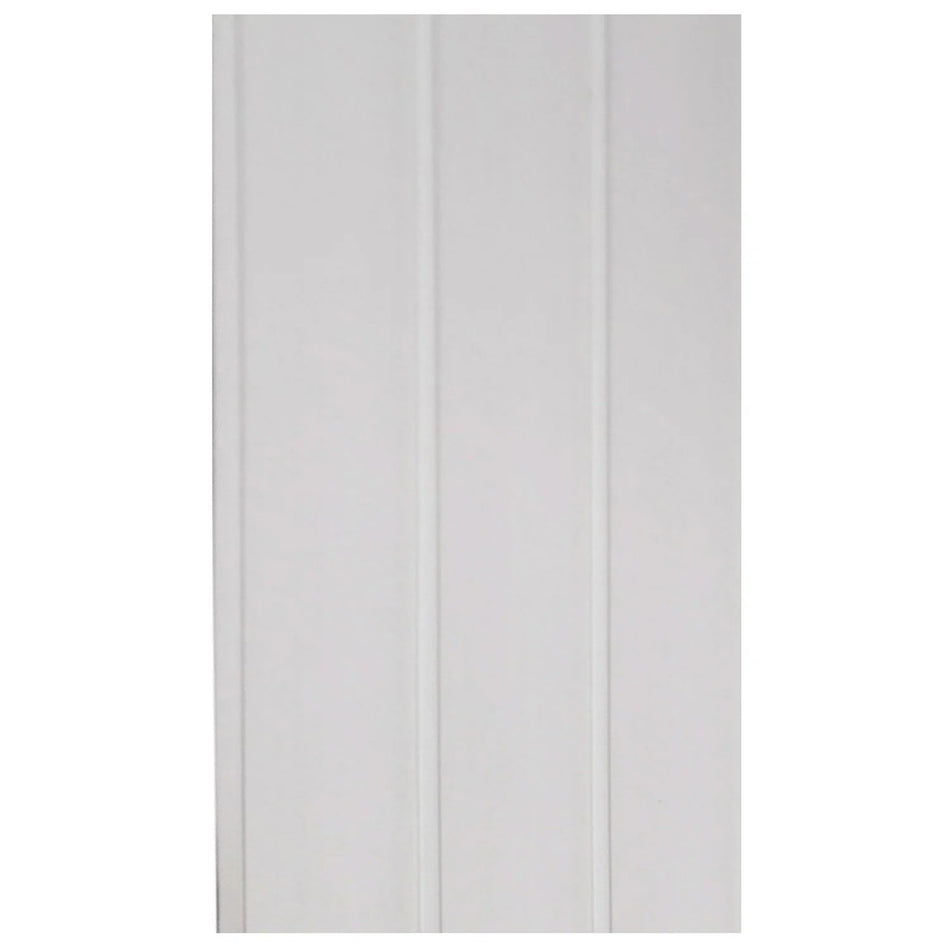 White Vilo PVC panel, 0,8 x 10 x 300 cm