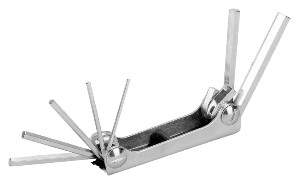 Metrisk sekskant-nøglesæt (foldesæt) med forzinket udførelse - 7 dele
