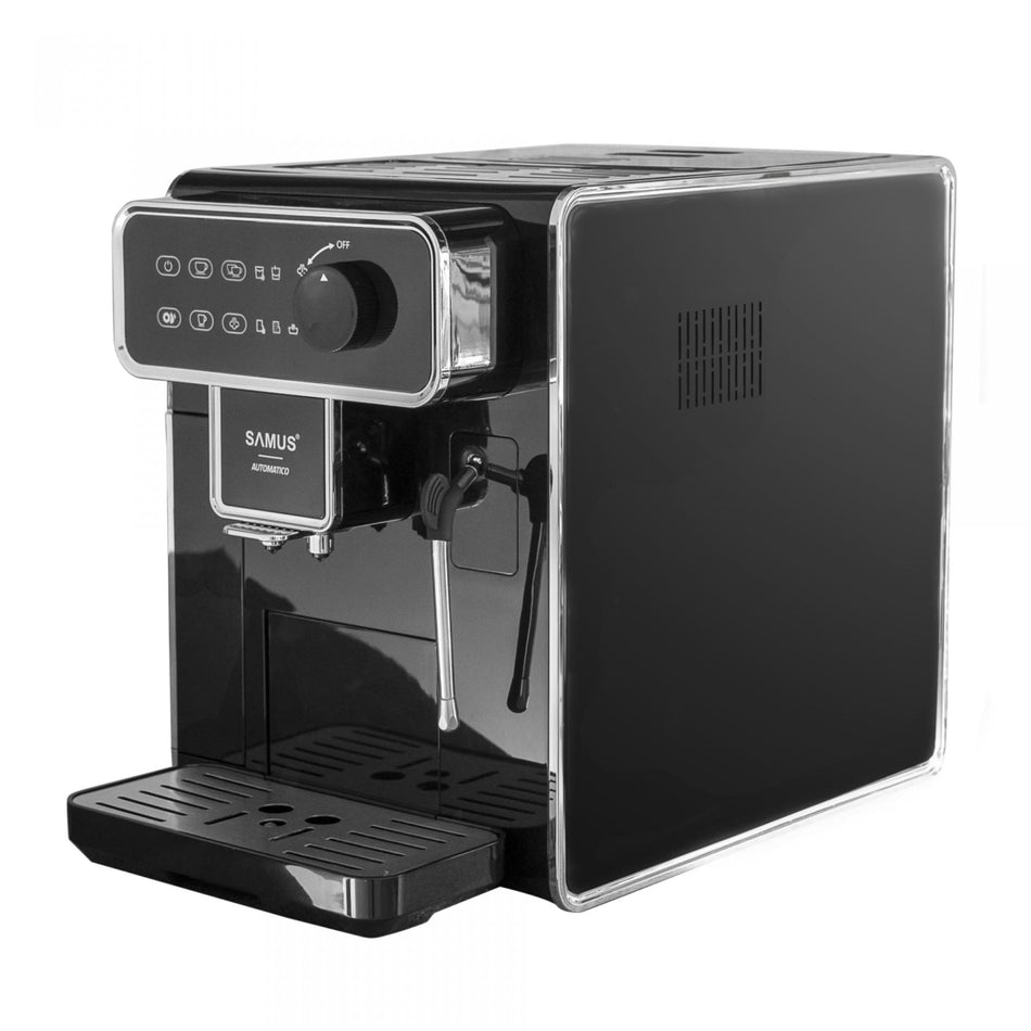 Espressomaskine med mælkeskummer, Kopvarmer, 1350W, 2,2 L, Touch