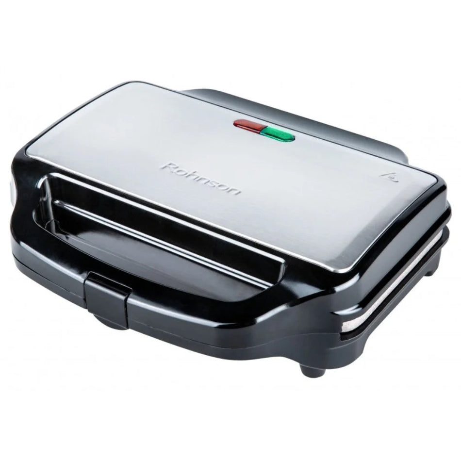 3-i-1 Sandwichmaskine, Brødrister, Kontaktgrill, 900W, Non-stick