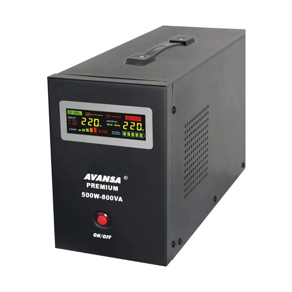 Avansa uafbrydelig strømforsyning 500W/800VA 12VDC