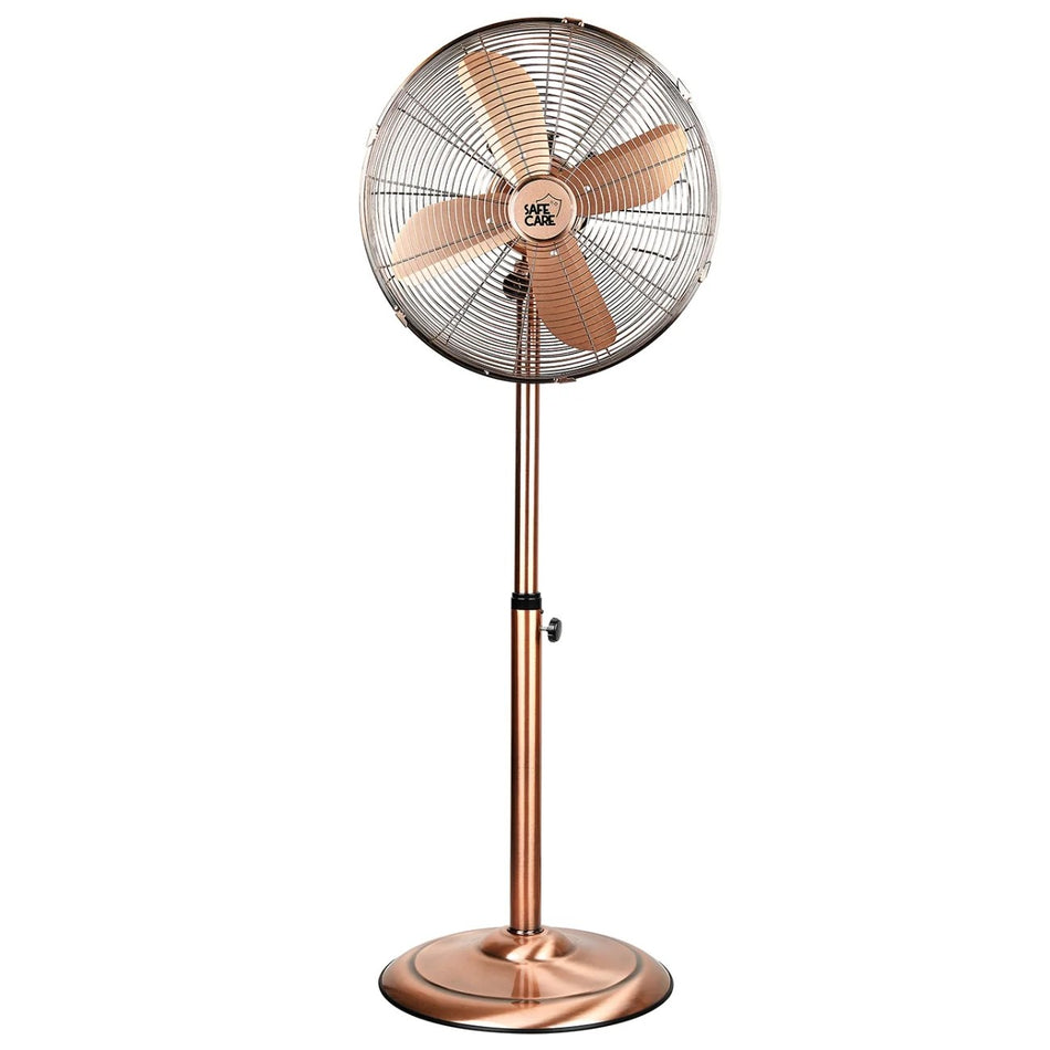 Safecare FSM40-02 gulvventilator 40W, 40cm, 3 hastigheder, Oscillerende, Bronz