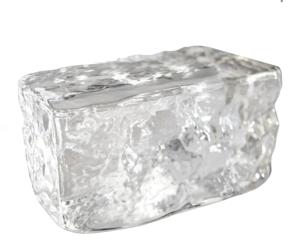 Fuchs Crystal glasbyggesten Ice skinnende, 10x5x5 cm