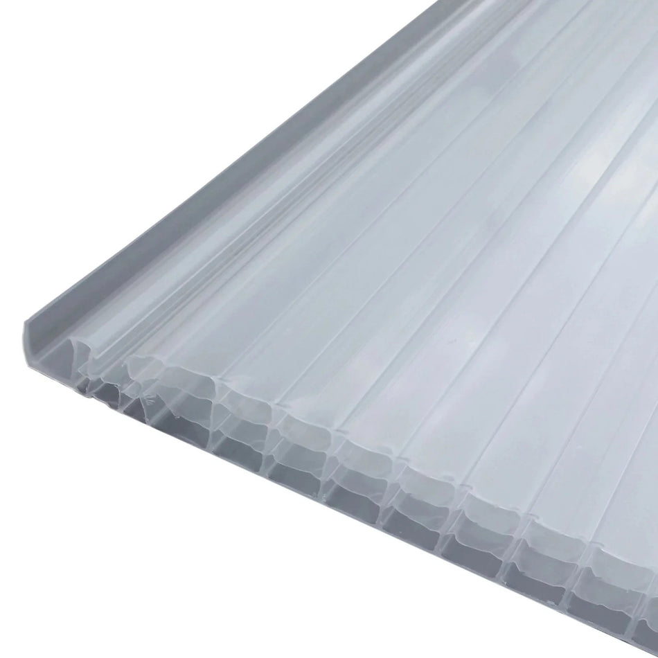 Cellulær polycarbonat med 4 vægge, Polyplast Click, opal, 2500 x 250 x 16 mm, Esp