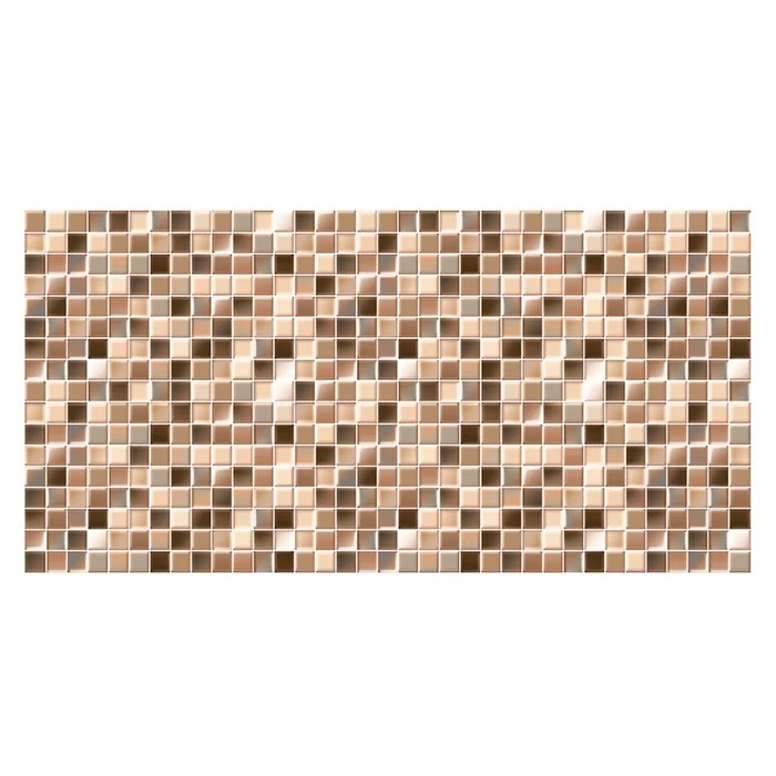 Badeværelse/køkkenflise Trend Marron, 25 x 50 cm, blank, brun, mosaikudseende, 1,5 m2/pakke