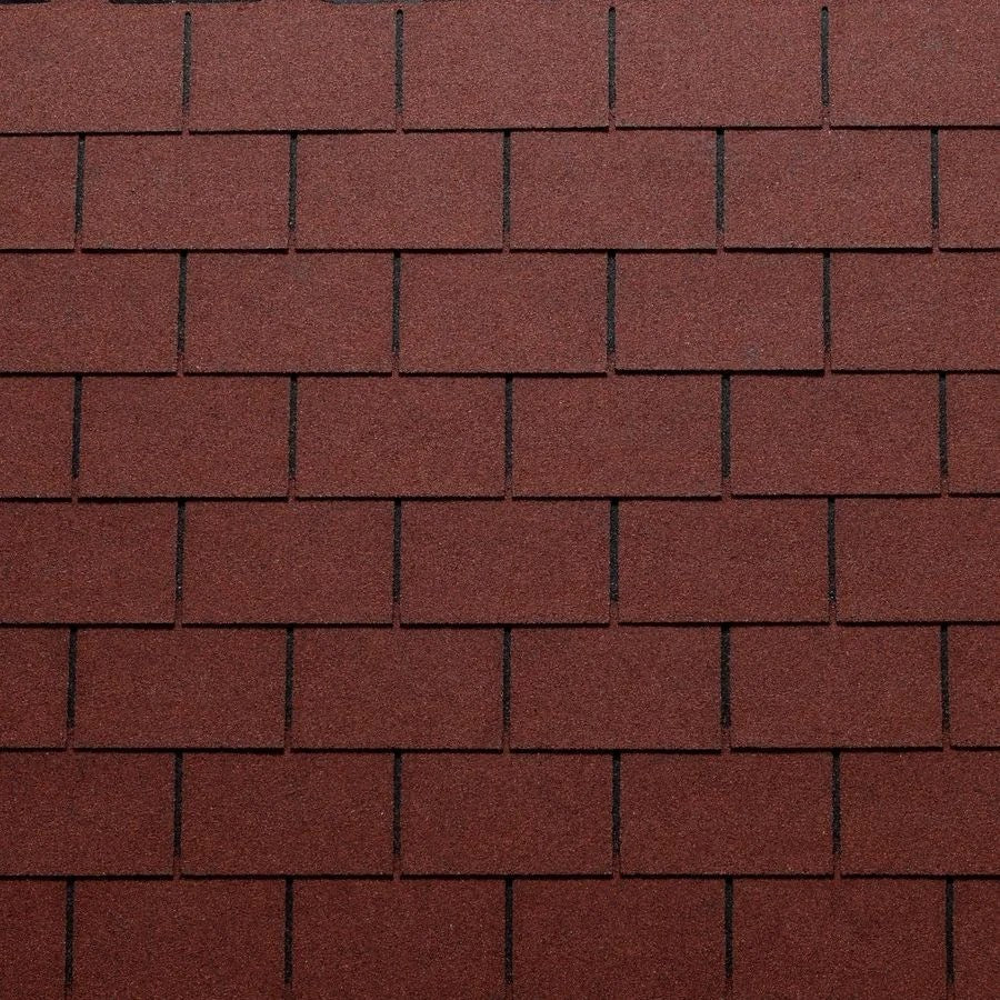 Bituminøse Shingles Tagpap, Tegola, Rektangulær, 3,5 m²/pakke, Rød