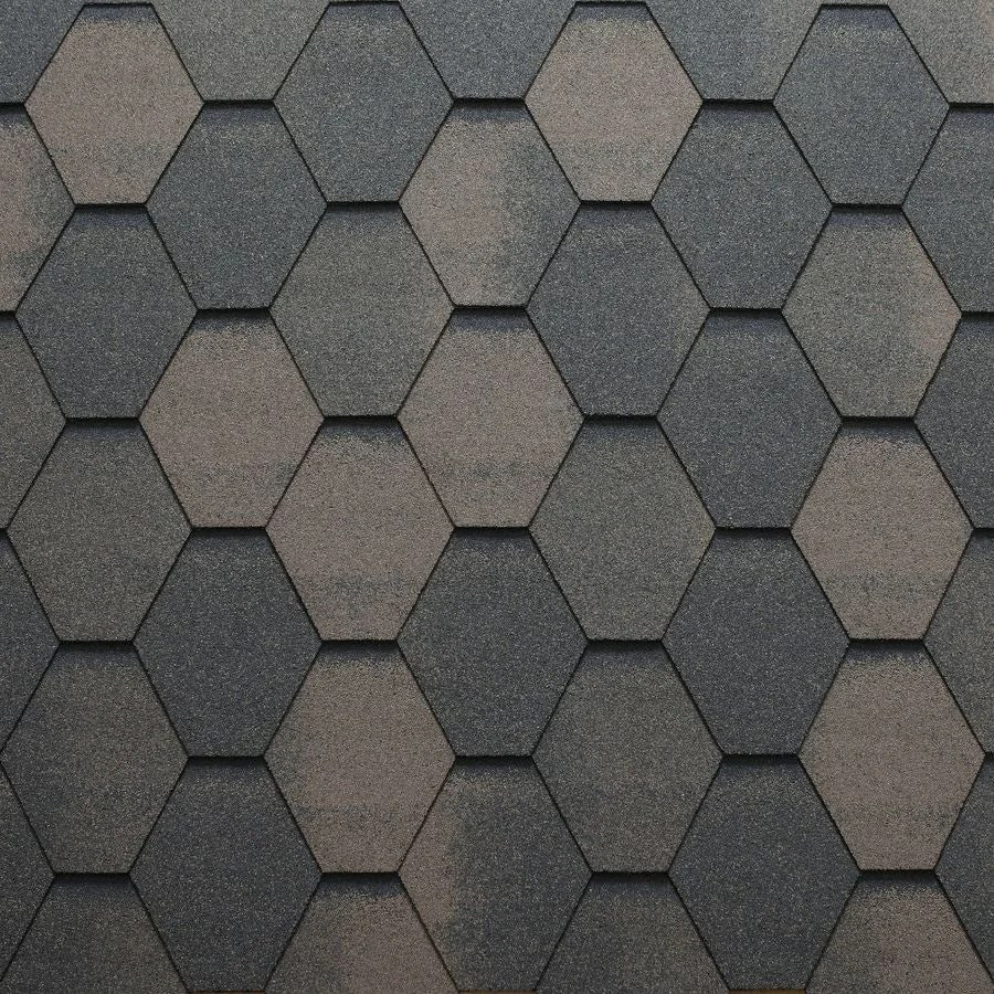 Bituminøse Shingles Tagpap, Tegola, Hexagon, 3,5 m²/pakke, Brun