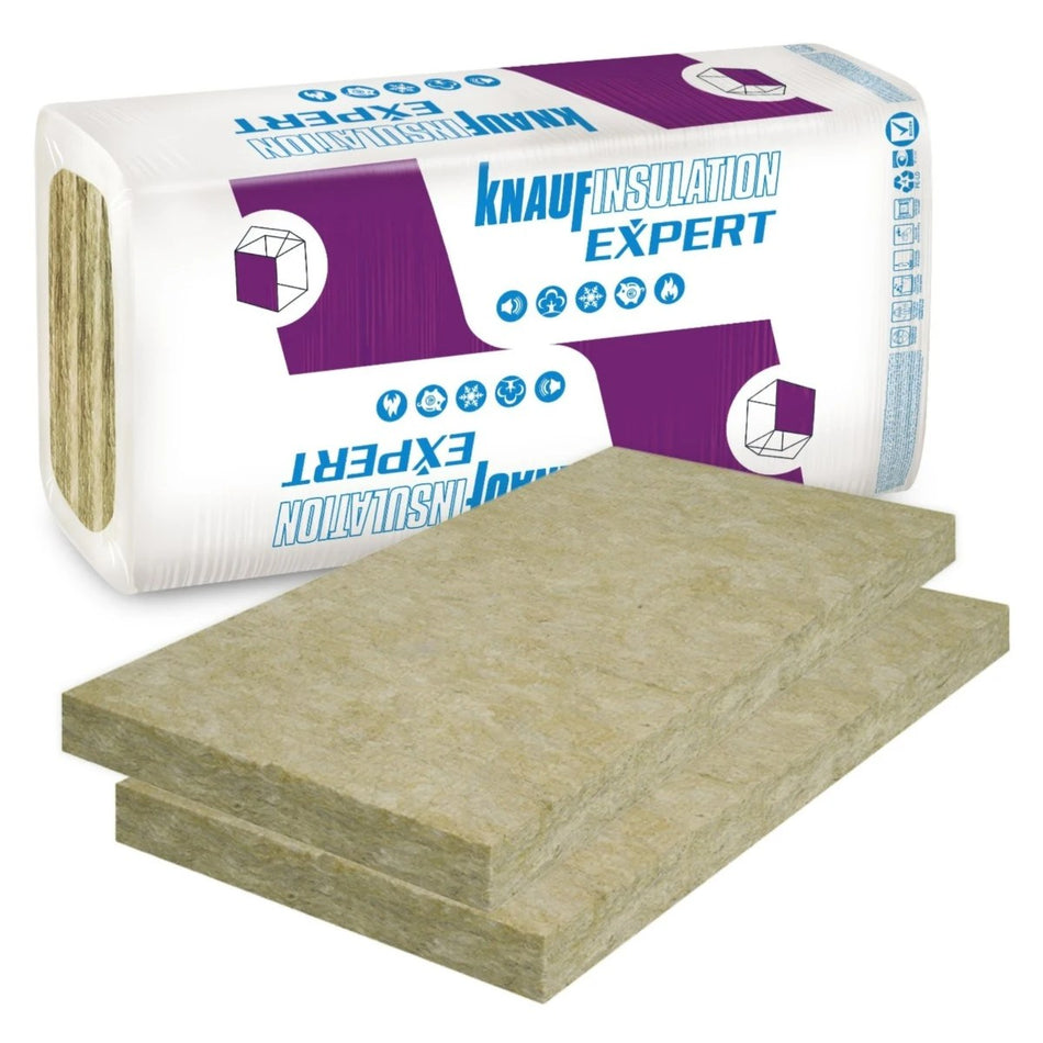 Isoleringsplader, Knauf Expert CFB 035, 1000x600x60 mm basaltisk mineraluld til facader