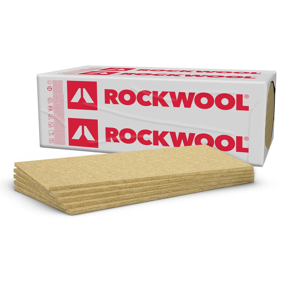 Isoleringsplader, Rockwool Steprock Casa, 1200x600x30 mm basaltisk mineraluld