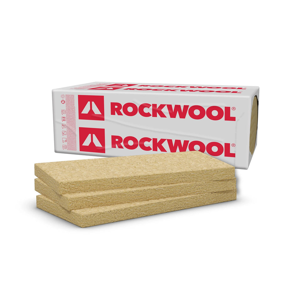 Isoleringsplader, Rockwool Multirock Casa, 1200x600x150 mm basaltisk mineraluld