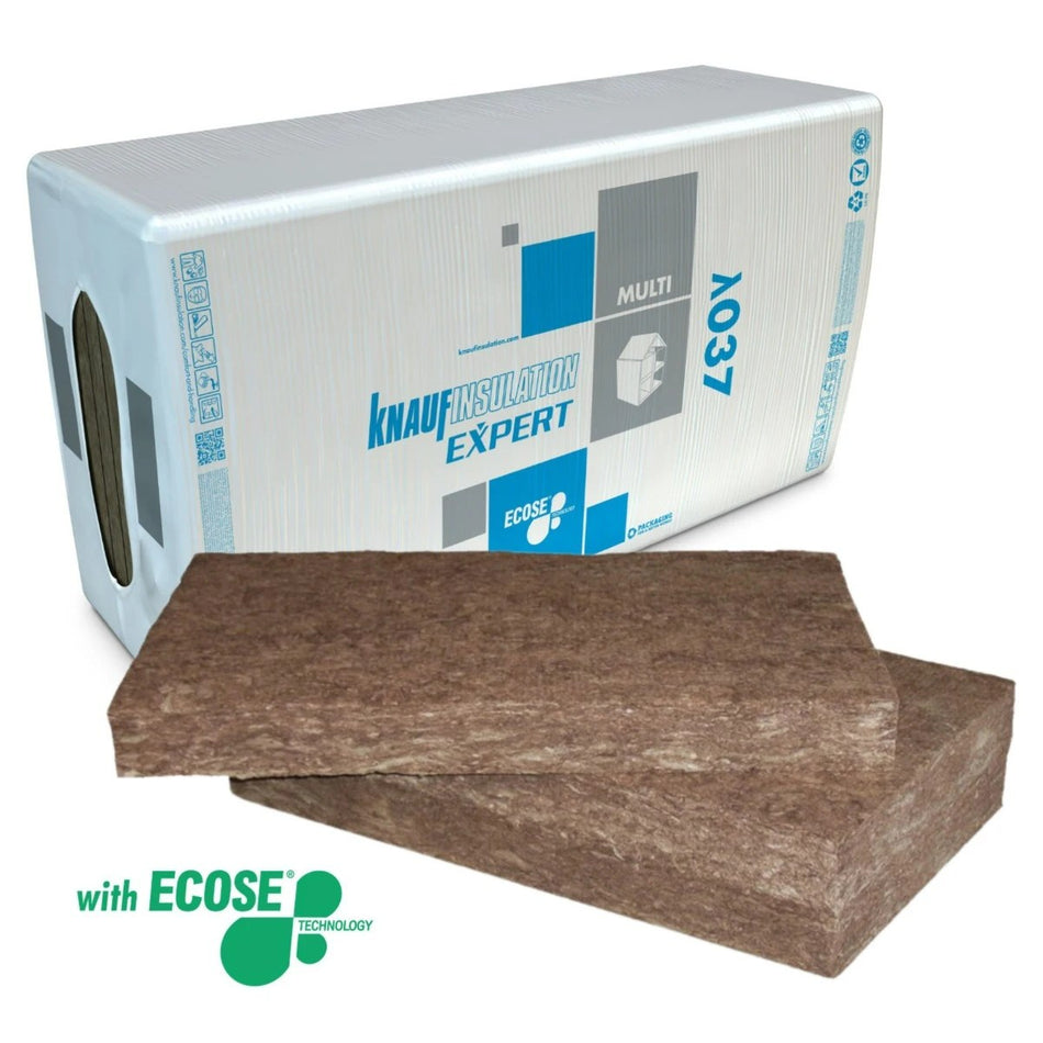 Isoleringsplader, Knauf Insulation Expert LMB 037, 1200x600x100 mm mineraluld i glasfiber