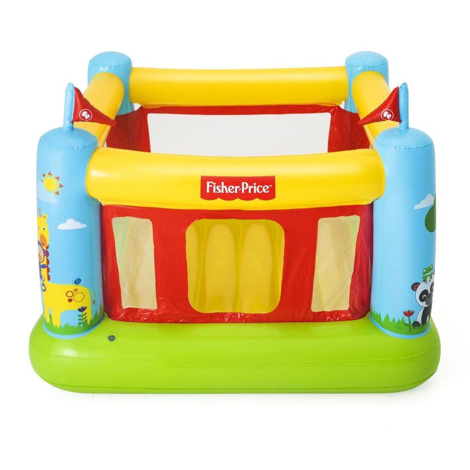 Hoppeborg, Bestway Fisherprice 93553, oppustelig, PVC, 175 x 173 x 135 cm