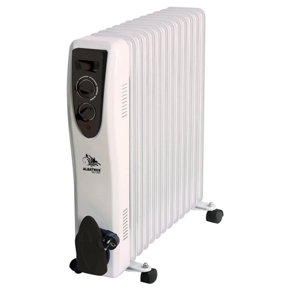 Elektrisk radiator, Albatros RA-13ST, 3 trin, 3000 W, 600x290x615 mm, 13 elementer