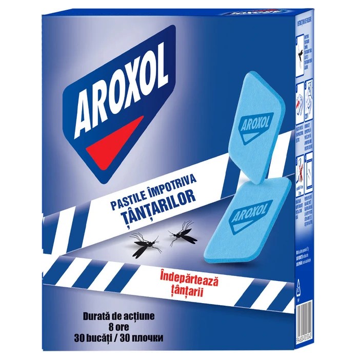 Aroxol Mat myggeafvisende piller, til Aroxol 2000 enhed, Sæt med 30