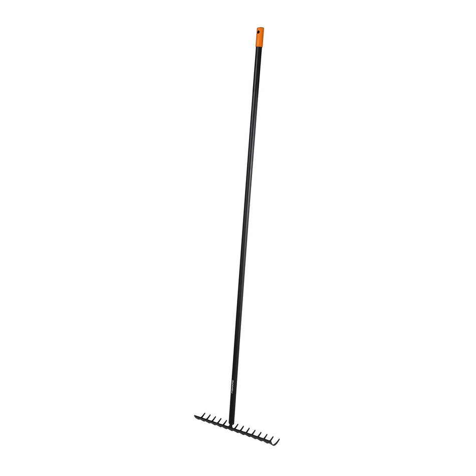 Jordrive Fiskars solid 135715, Stål, Skaft af aluminium, 14 tænder, 154 cm.