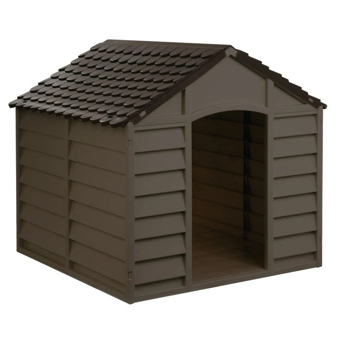 Medium hundehus, 0-7015, PVC, Brun, 78x84,5x80,5 cm