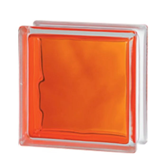 Glasbyggesten BRILLY Orange 19x19x8 cm