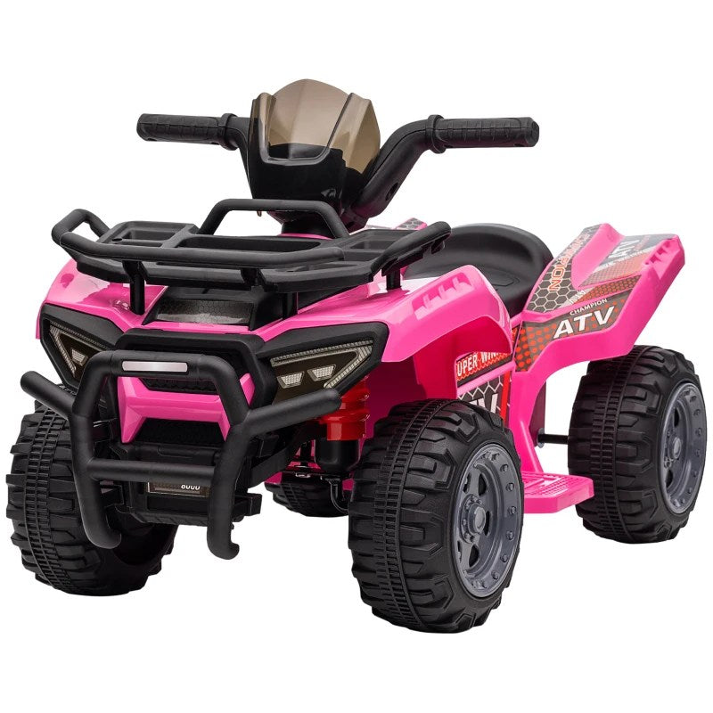 Homcom Elektrisk ATV til børn 18-36 måneder, metal og PP, 70x42x45 cm, Pink