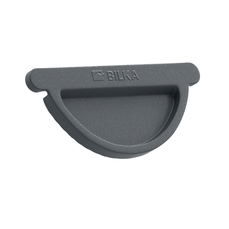 Endebund til tagrende, BILKA, D125/150 mm, Blank/Magnelis/Mat (6)